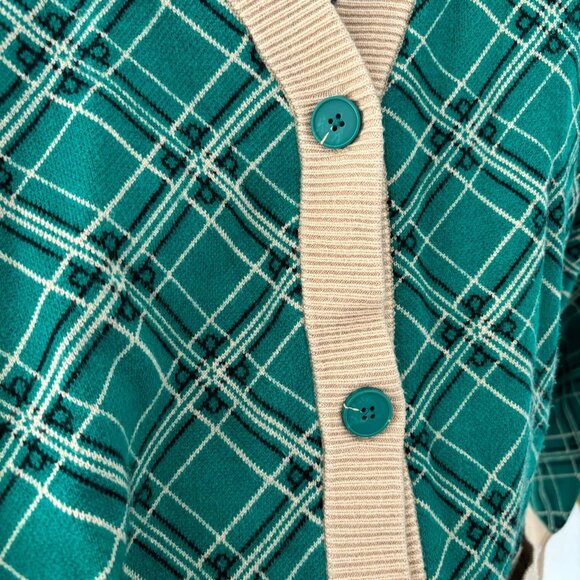 Geometric Jacquard Cardigan - Picture 3 of 6